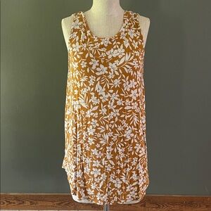 Old Navy Floral Tank Top - Brown and White
